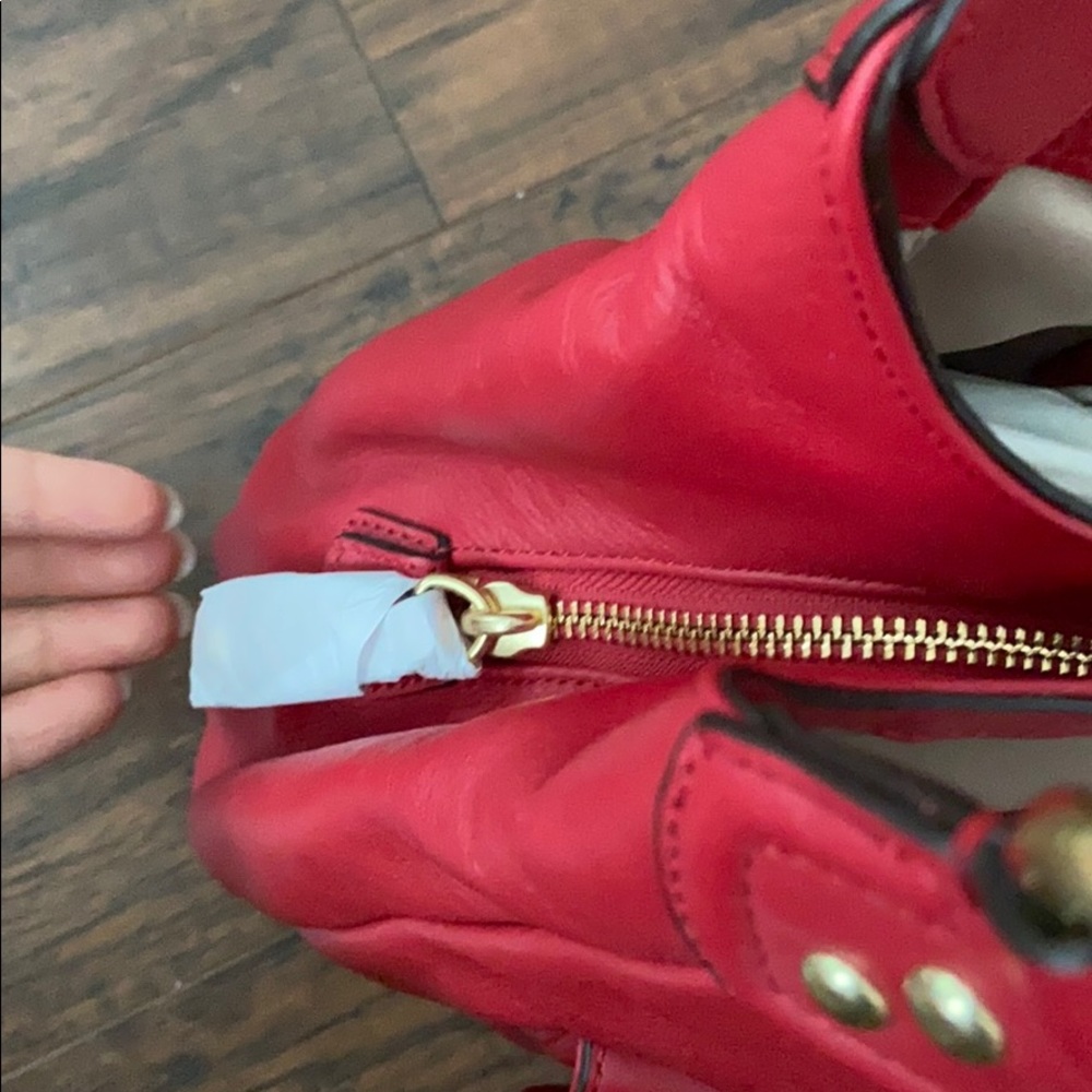 Coach red leather Campbell hobo bag - Picture 7 of 10